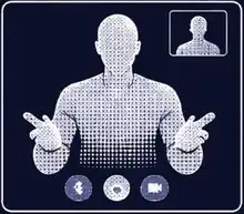 Illustration of a health coach on a video call